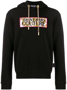 Versace Jeans Couture худи с вышитым логотипом