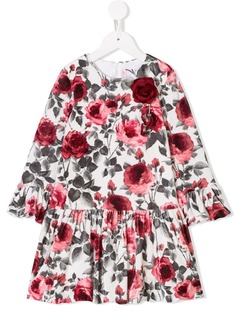 Miss Blumarine платье с аппликацией роз