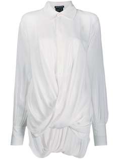 Ann Demeulemeester рубашка с драпировкой