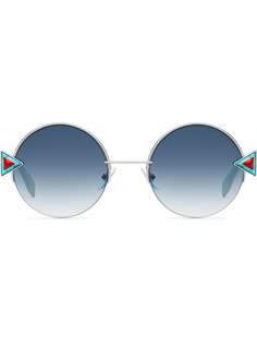 Fendi Eyewear солнцезащитные очки в круглой оправе