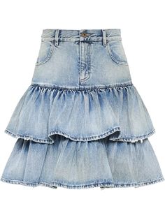 Miu Miu юбка Iconic с оборками