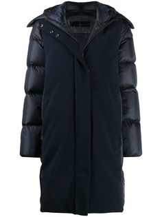 Rrd feather down hooded coat