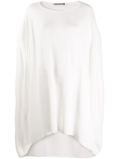 Issey Miyake sleeveless flared sweater dress