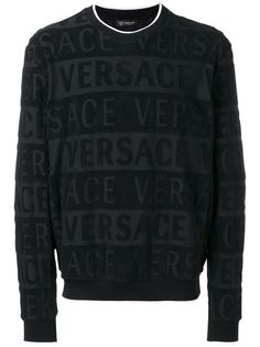 Versace фактурная толстовка с принтом