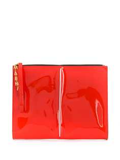 Marni patent clutch bag
