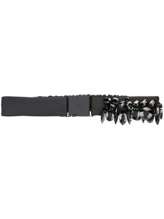Nº21 crystal-embellished elasticated belt