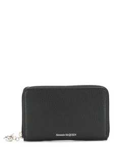 Alexander McQueen logo zipped wallet