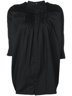Sacai блузка в стиле оверсайз с контрастной отделкой