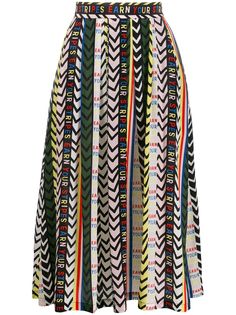 Être Cécile Earn Your Stripes Amelie silk skirt