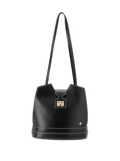 Manu Atelier stitch detail shoulder bag