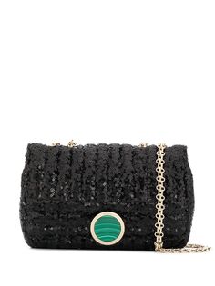 Giambattista Valli Matelasse sequin embroidery shoulder bag