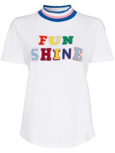 Mira Mikati футболка Funshine с полосатой отделкой