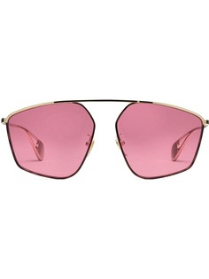 Gucci Eyewear солнцезащитные очки в специализированной квадратной оправе