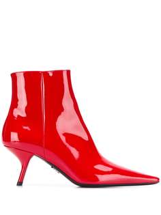 Prada sculpted heel ankle boots