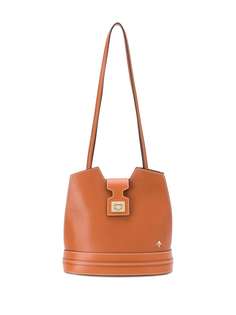 Manu Atelier stitch details bucket bag