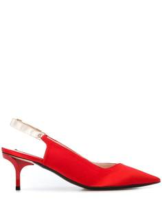 Nº21 slingback mid heel pumps