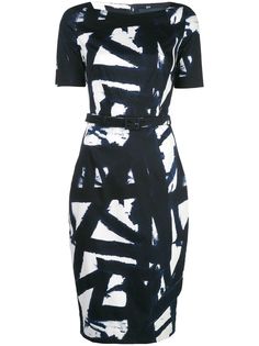 Samantha Sung Celine kline boatneck dress