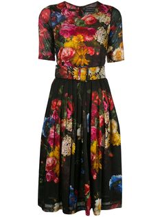 Samantha Sung floral crew neck dress