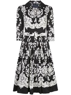 Samantha Sung Audrey monochrome midi dress