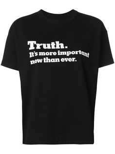 Sacai футболка с принтом Truth