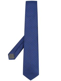 Canali галстук с геометричным узором