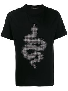 Roberto Cavalli футболка со стразами