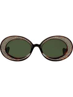 Gucci Eyewear солнцезащитные очки с кристаллами