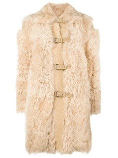 Red Valentino fur duffle coat