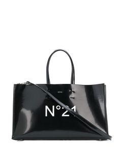 Nº21 logo print tote bag