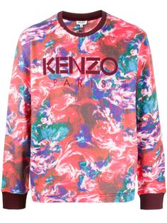 Kenzo толстовка с принтом World