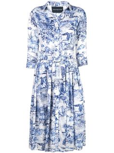 Samantha Sung Audrey toile print dress