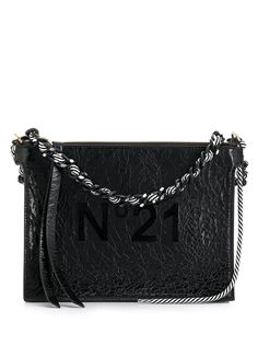 Nº21 wrinkled effect shoulder bag