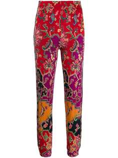 Etro printed pull-on trousers