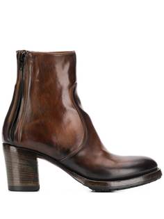 Silvano Sassetti mottled tan ankle boots