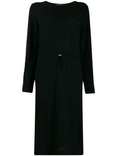 Allude drawstring waist knitted dress