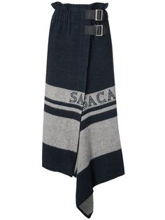 Sacai юбка с пряжками