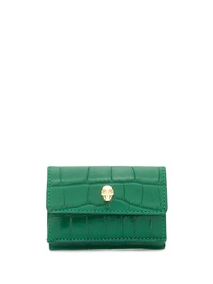 Alexander McQueen skull plaque croc-effect purse