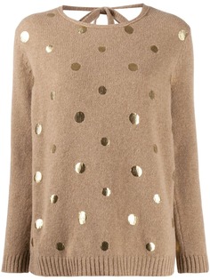 Piazza Sempione metallic dot jumper