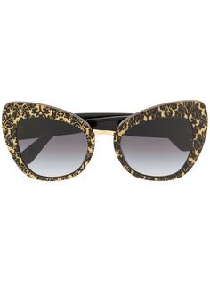Dolce & Gabbana Eyewear солнцезащитные очки с декорированной оправой