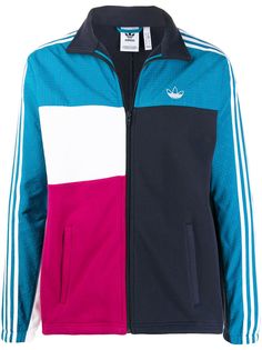 Adidas куртка в стиле колор-блок с логотипом
