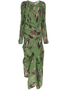 Preen By Thornton Bregazzi платье миди Ofira с цветочным принтом