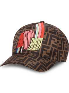Fendi wave logo monogram cap