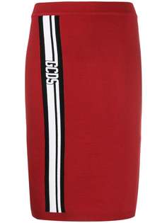 Gcds logo stripe skirt