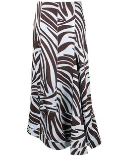 3.1 Phillip Lim zebra print asymmetric skirt