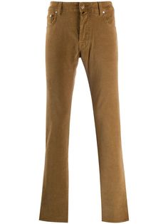 Jacob Cohen straight-leg ribbed trousers