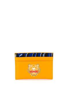 Kenzo abstract tiger print cardholder