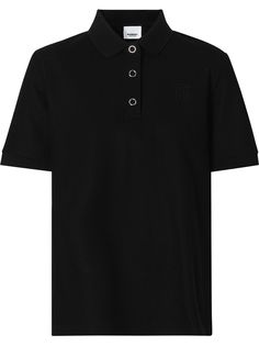 Burberry monogram motif piqué polo shirt