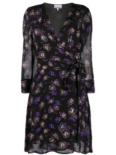 Ganni Georgette wrap dress