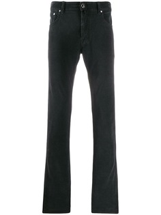 Jacob Cohen handkerchief detail corduroy trousers