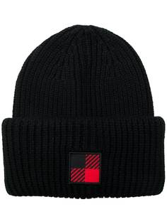 Woolrich logo patch beanie